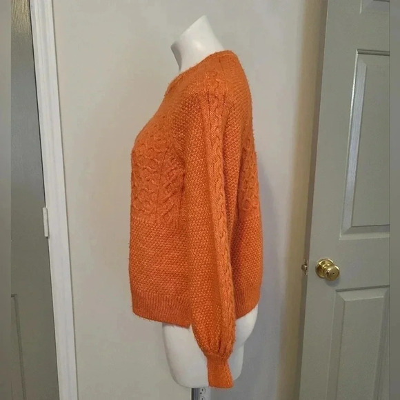 Cabi Harvest Pullover Mix Pattern Knit Boxy Fit Crewneck Sweater(S) - Picture 6 of 10